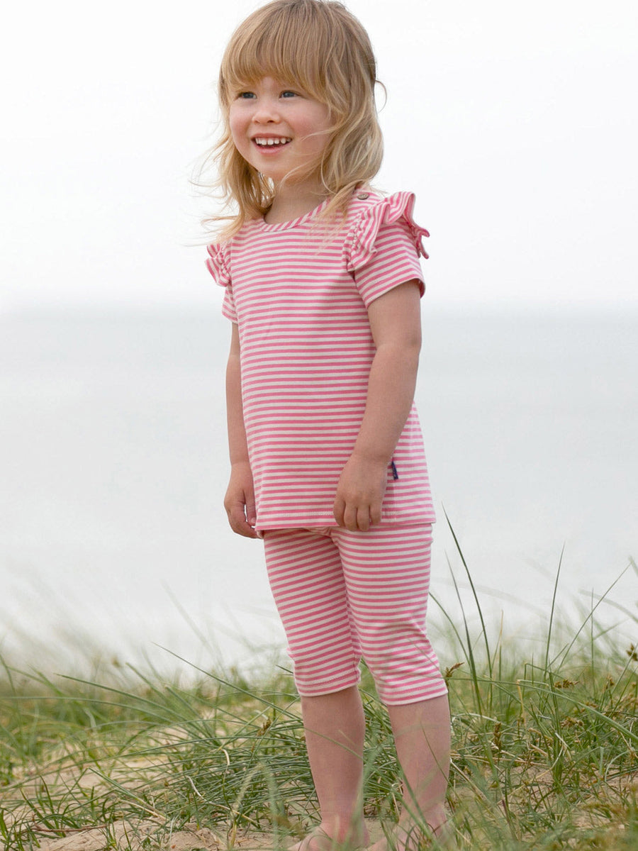 Stripy Pink Pedal Pushers