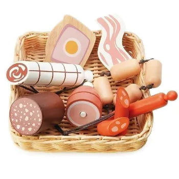 Charcuterie Wooden Food Basket