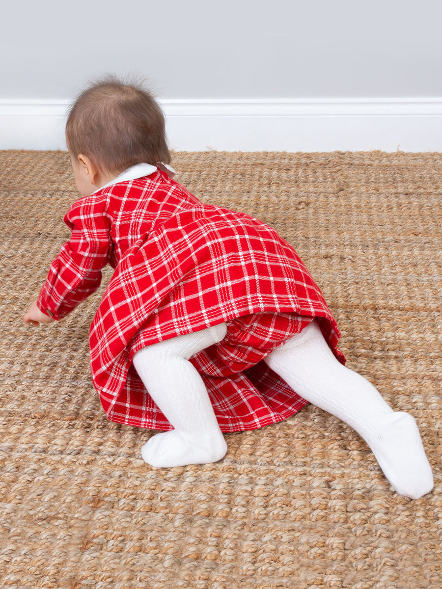 Check Dress and Bloomers