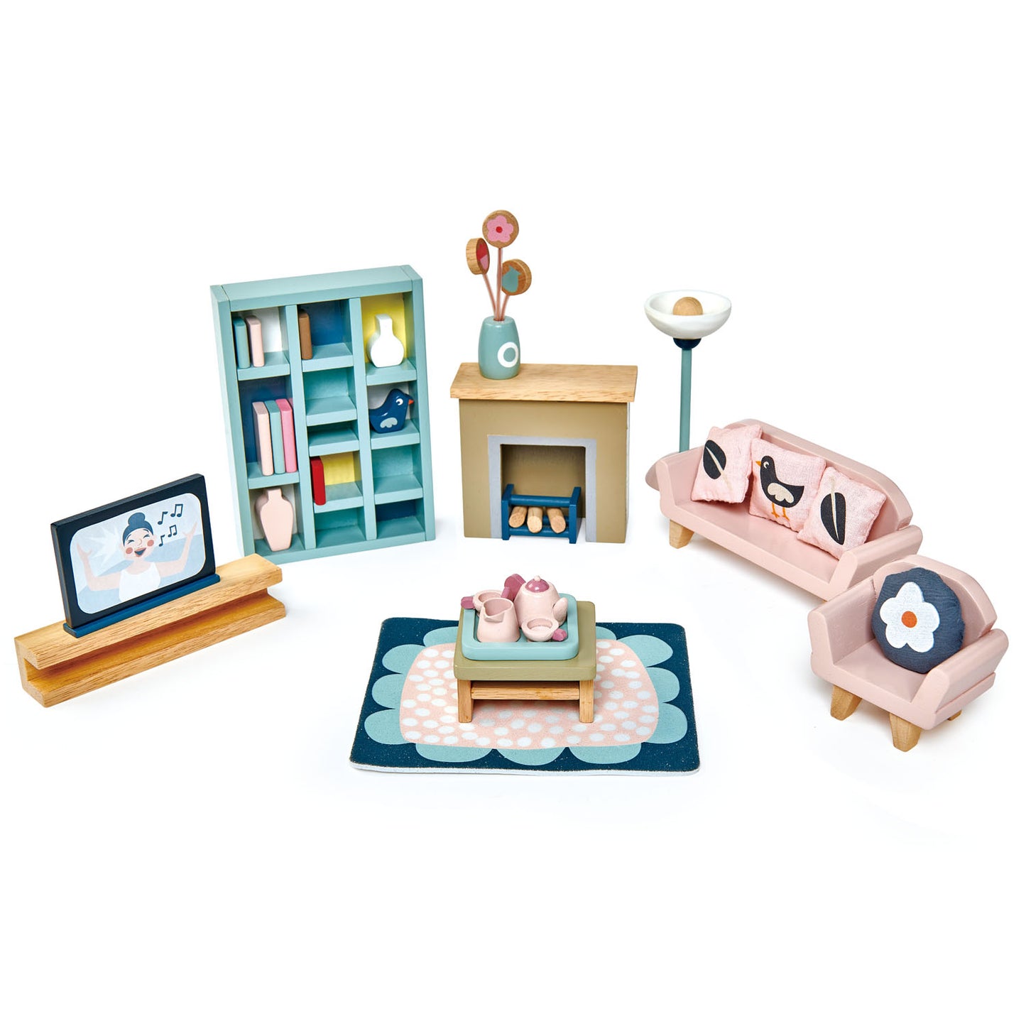 Doll Family & Furniture Bundle
