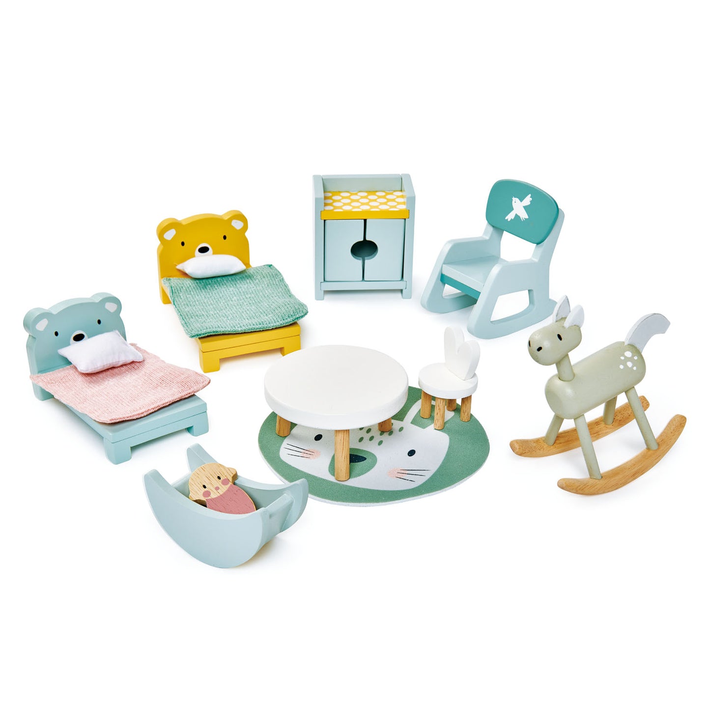 Doll Family & Furniture Bundle