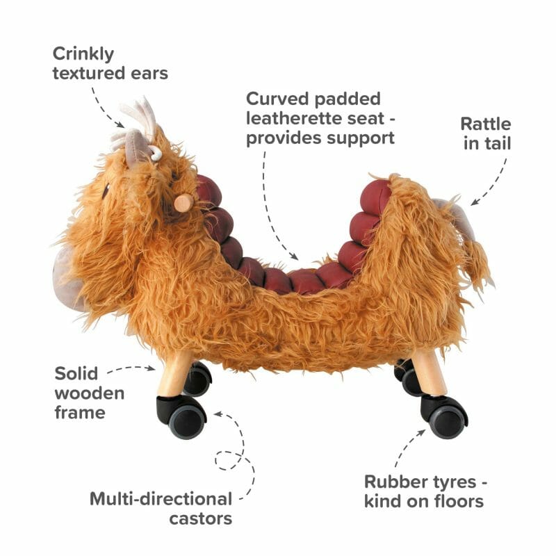 Hubert - Highland Cow Ride On Toy