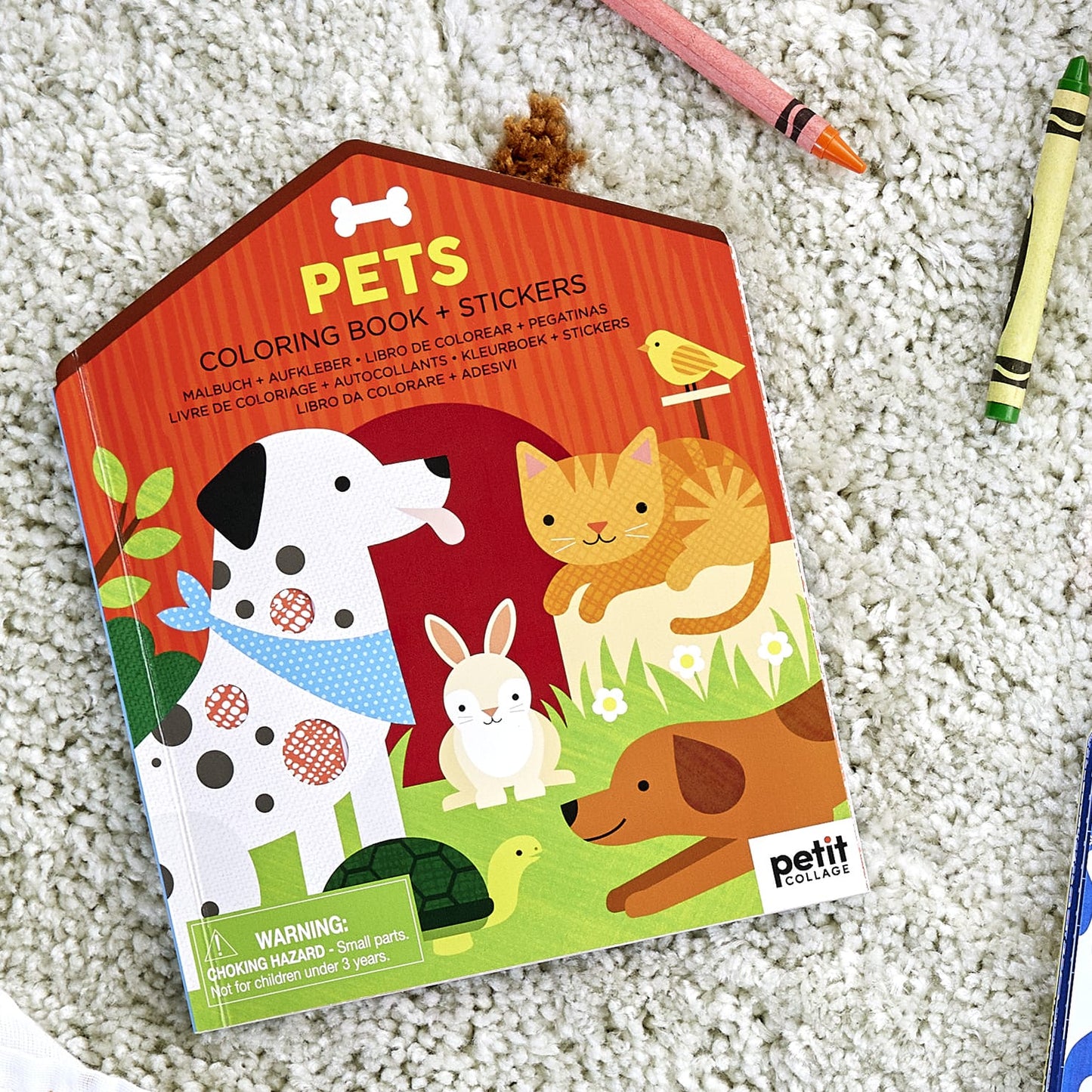 Colouring Book and Stickers: Pets