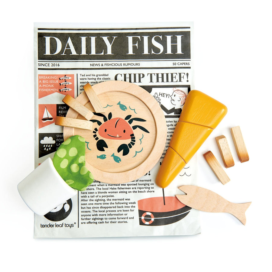 Wooden Supper Fish and Chips