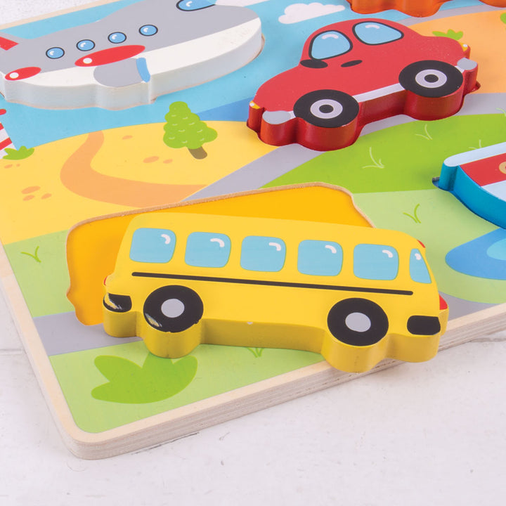 Chunky Lift Out Puzzle - Transport