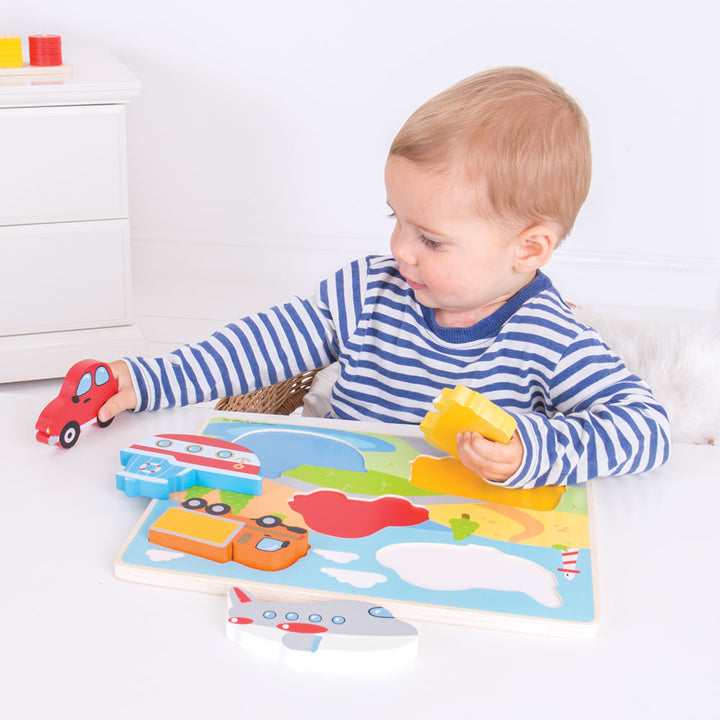 Chunky Lift Out Puzzle - Transport