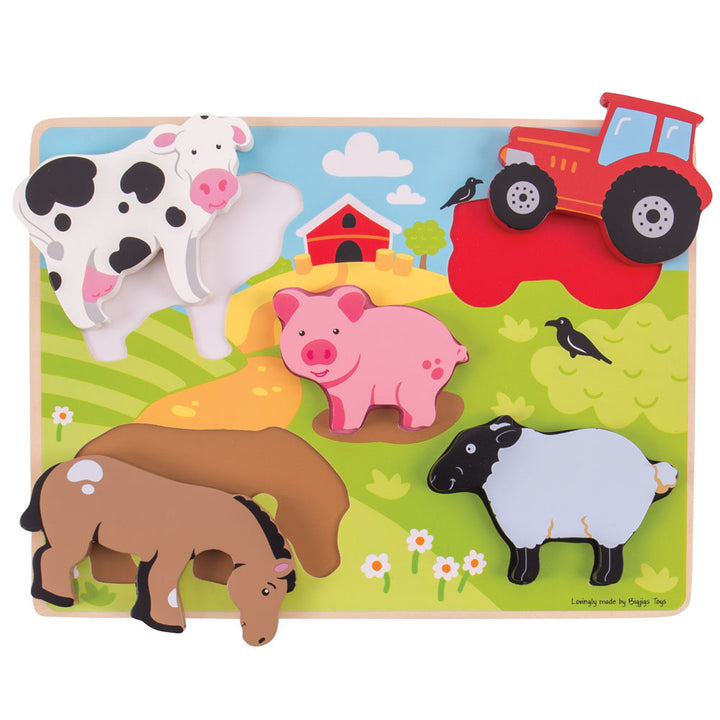 Chunky Lift Out Puzzle - Farm