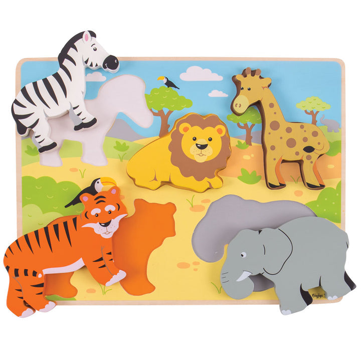 Chunky Lift Out Puzzle - Safari