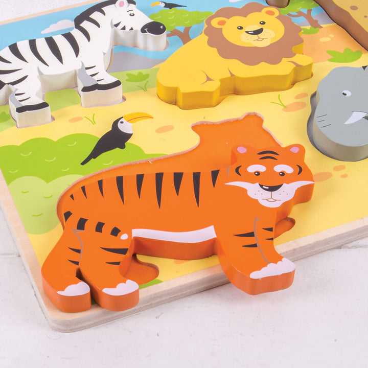 Chunky Lift Out Puzzle - Safari