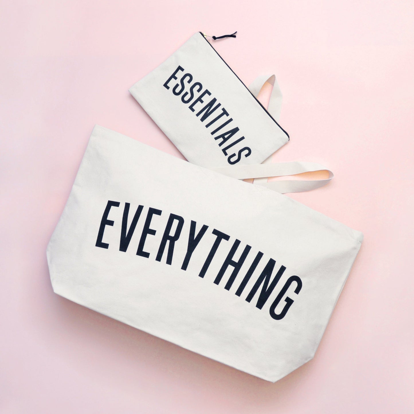 “Essentials” Extra Large Canvas Pouch