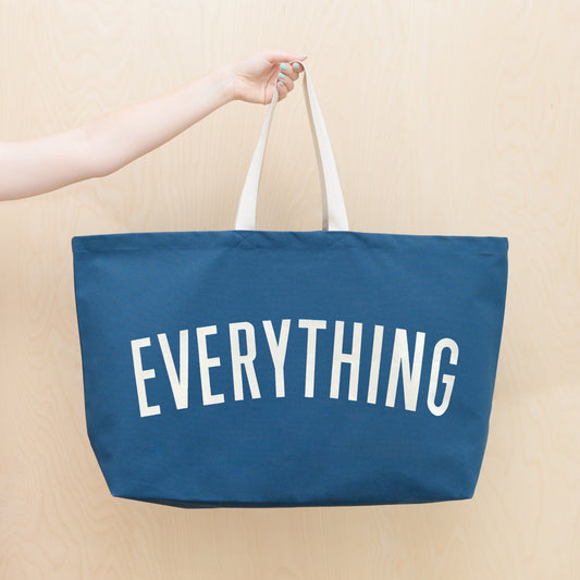 “Everything” Ocean Blue Really Big Bag