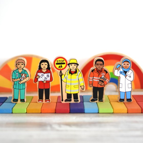Yellow & Black Lollipop Person