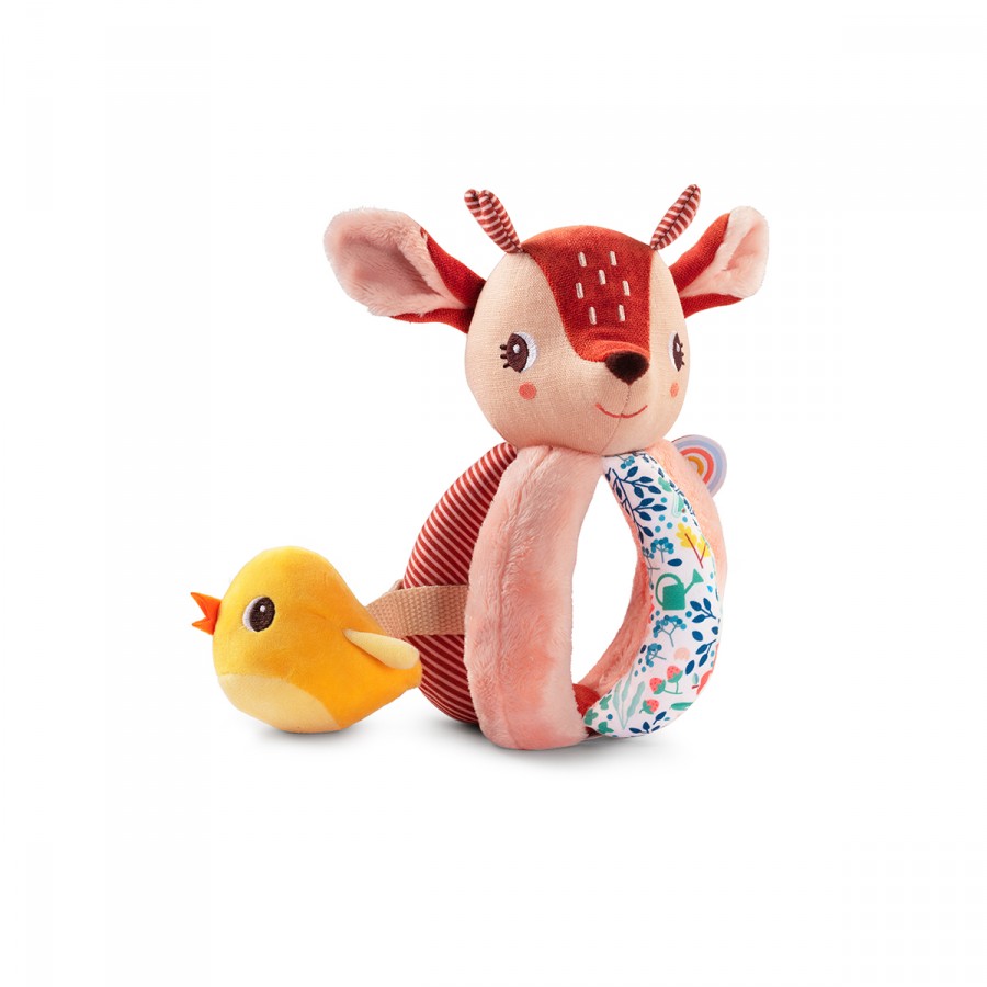 Stella the Deer Rattle with Handles