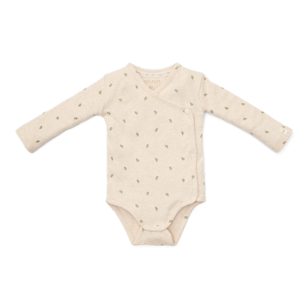Little Dutch Long Sleeved Romper - Green Leaves