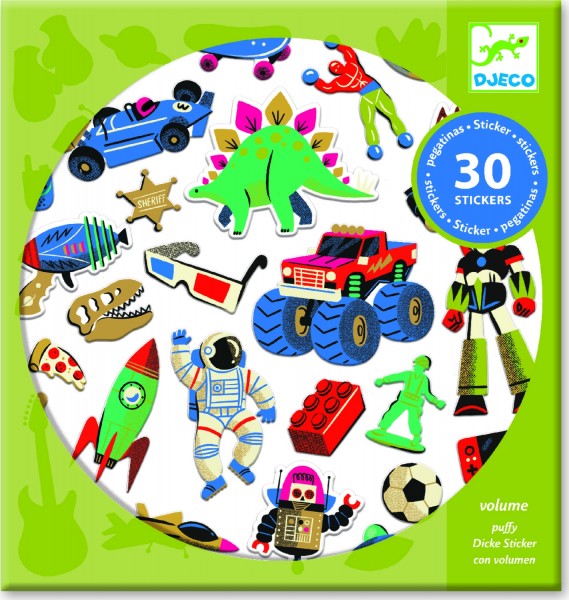 Retro Toys 30 Stickers