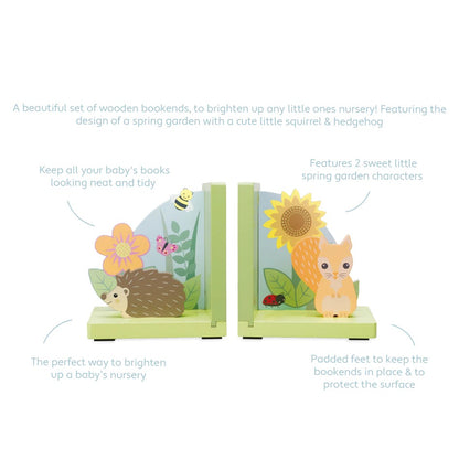 Spring Garden Bookends