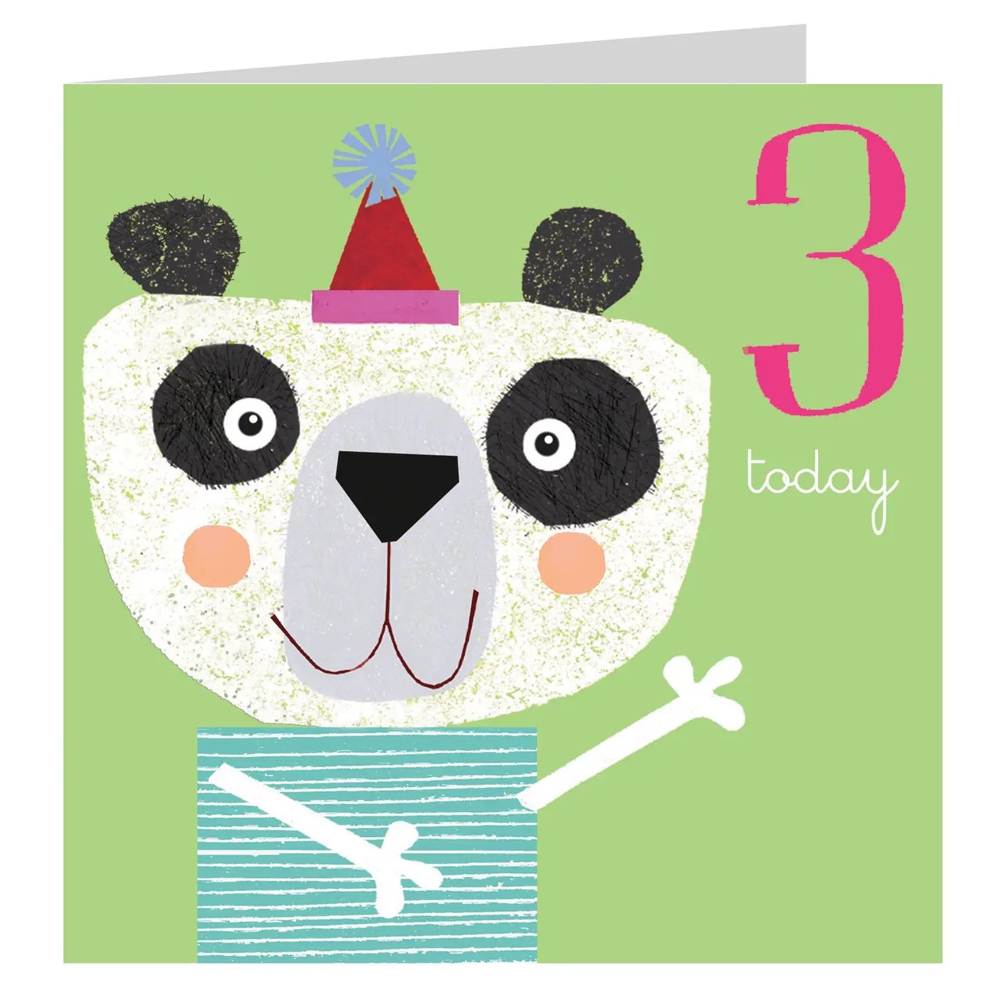 Panda 3rd Birthday Card