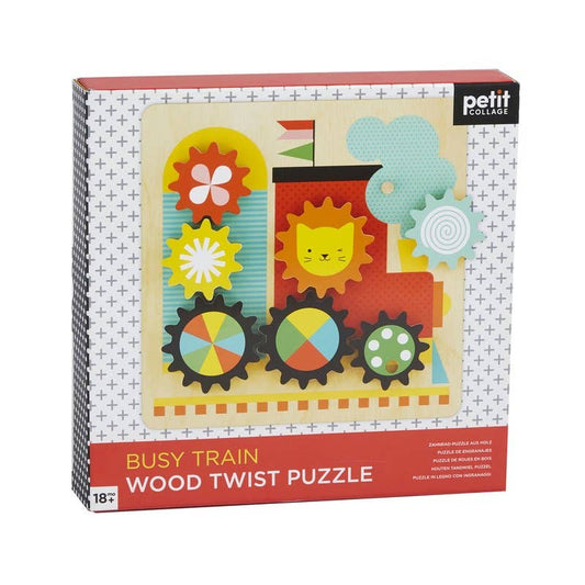 Busy Trains Wooden Twist Puzzle