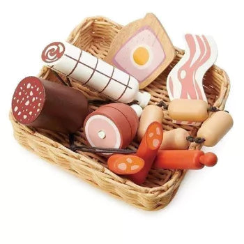 Charcuterie Wooden Food Basket