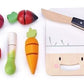 Mini Chef Wooden Chopping Board and Vegetable Set