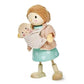 Mrs Goodwood and the Baby Wooden Doll Character