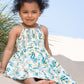 Rainforest Shirred Sun Dress