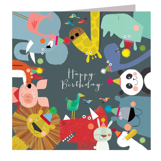 Animals Happy Birthday Card