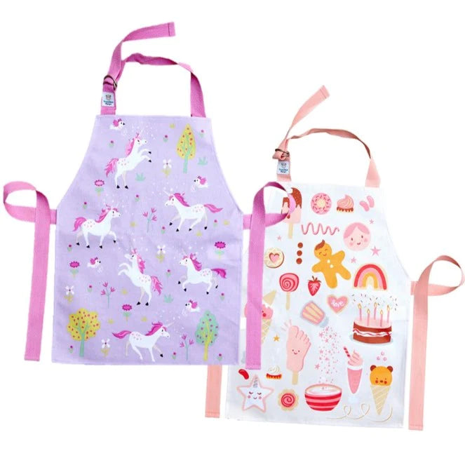 Play Apron Gift Set - Sweet Treats & Unicorn