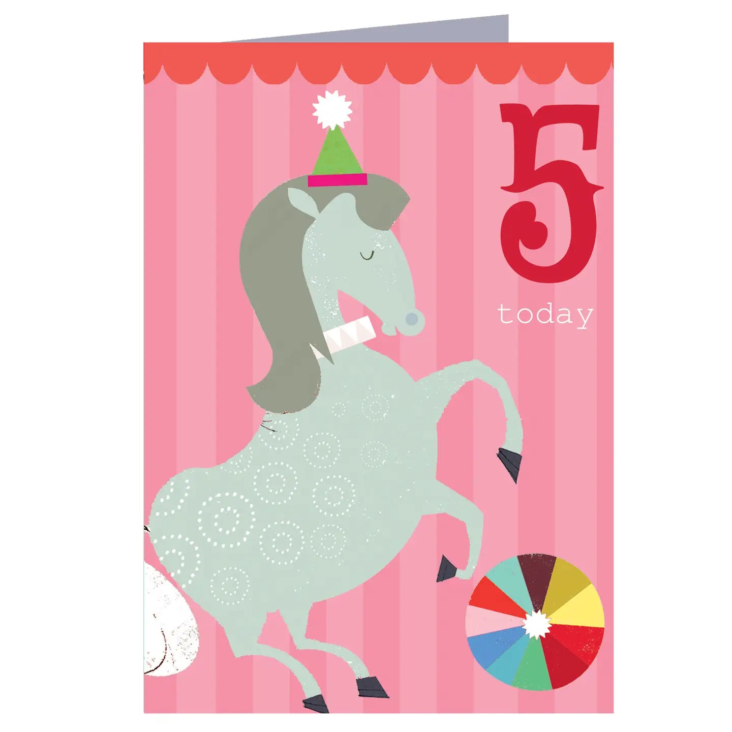 Horse 5th Birthday Card