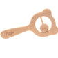 Wooden Teether & Rattle - Blush