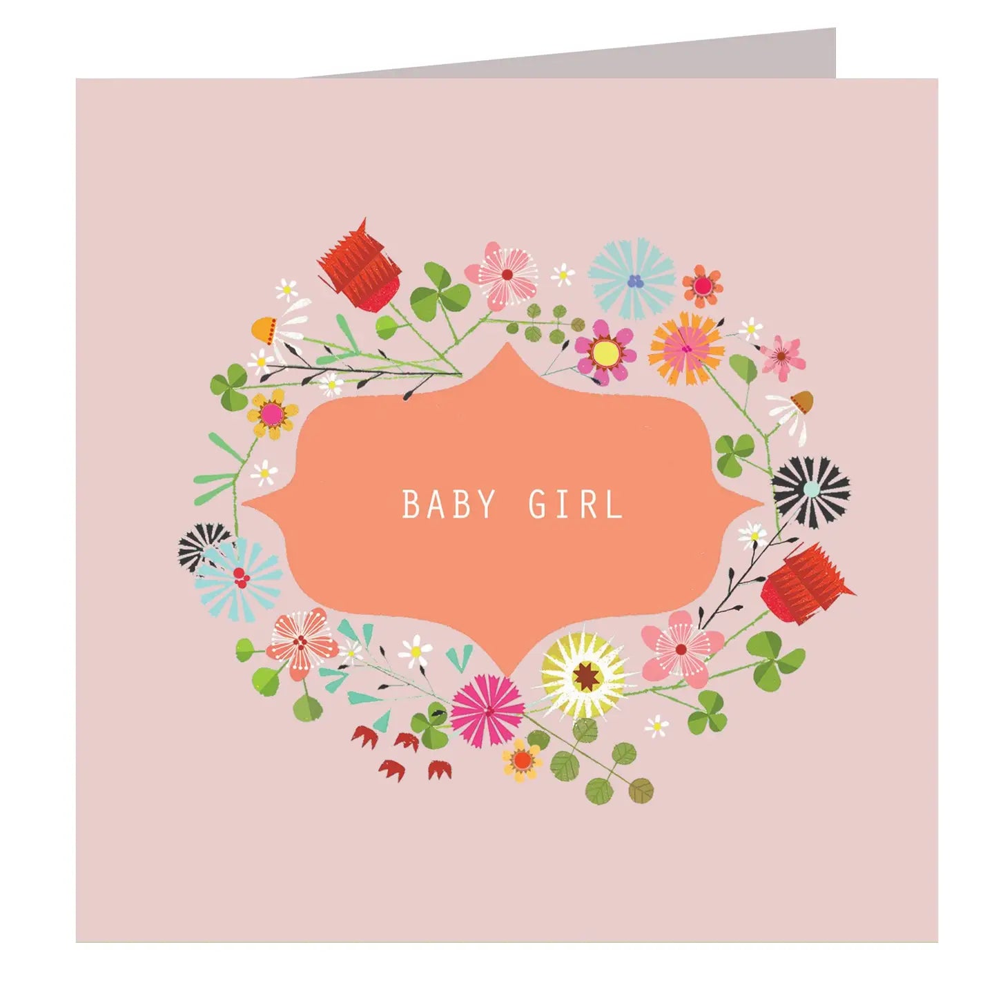 Floral Baby Girl Card