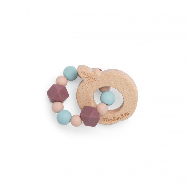 Apple Teething Ring Rattle