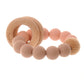 Wooden Teether & Rattle - Blush