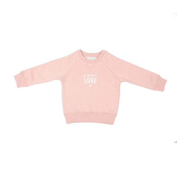 Faded Blush 'All You Need Is Love' Sweatshirt