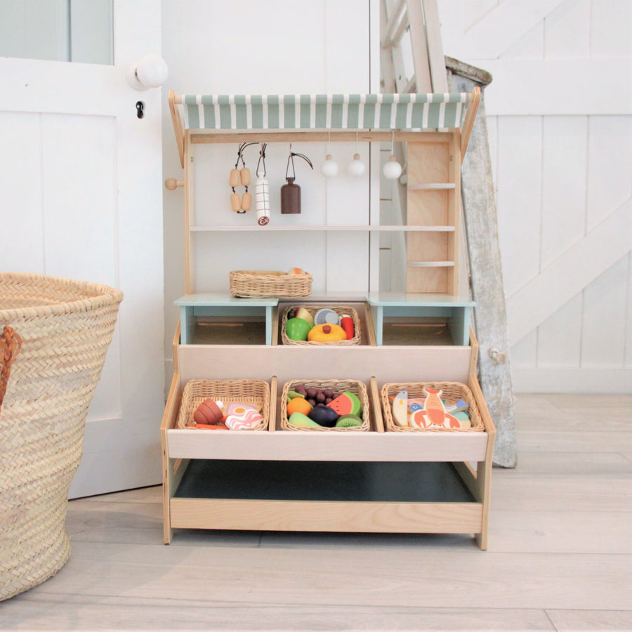 Veggie Wooden Food Basket