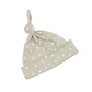 Moss Grey & White Spotted Knotted Cap