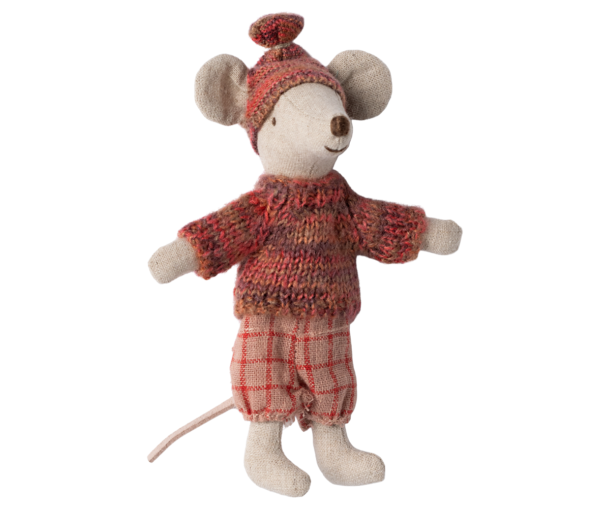 Winter Mouse with Ski Set - Mum Mouse PRE-ORDER