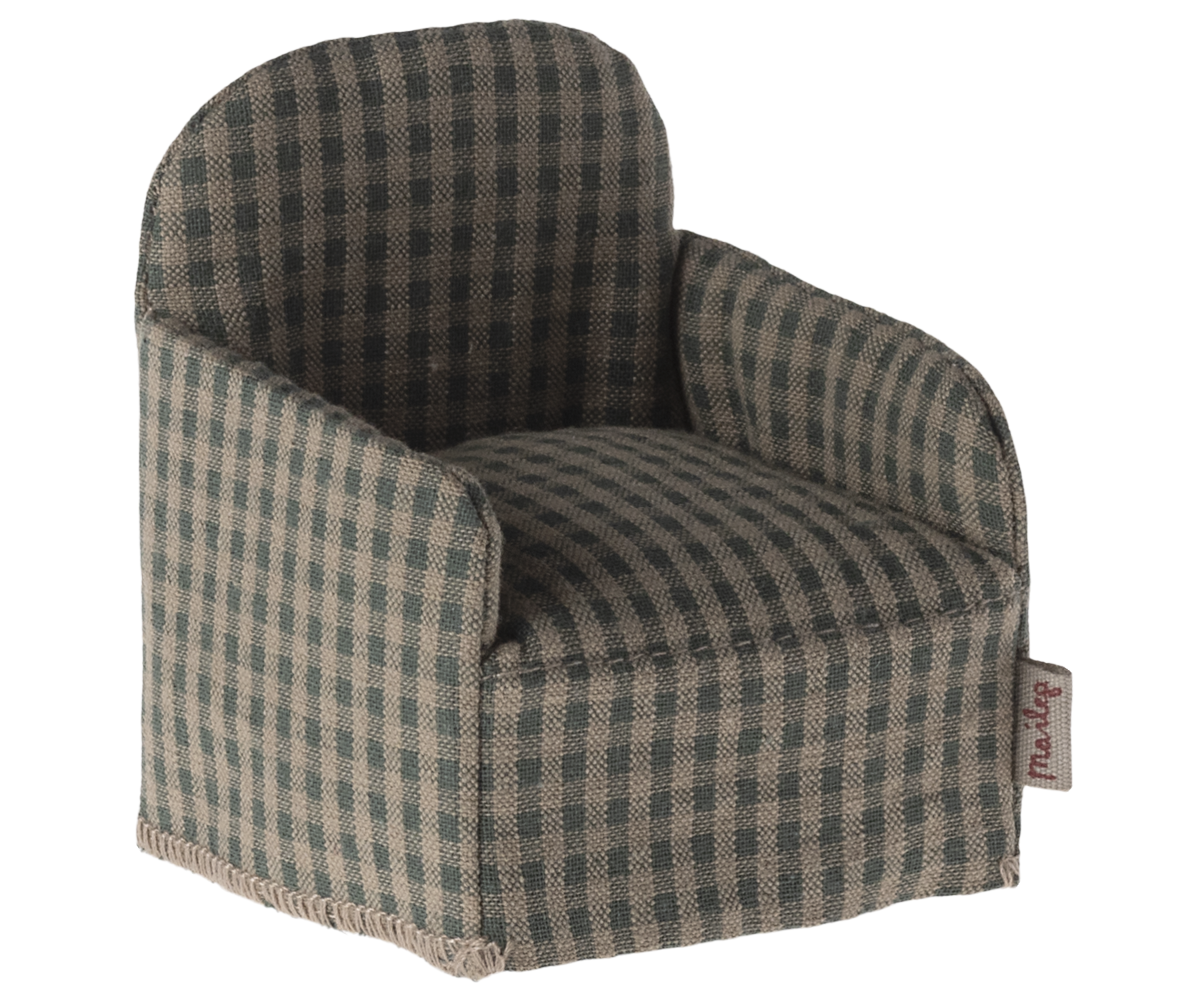 Armchair for Mouse - Green Checker PRE-ORDER