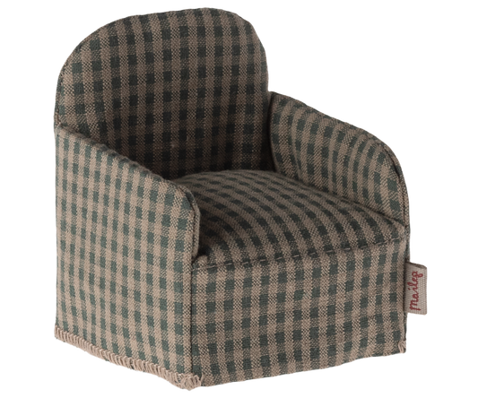 Armchair for Mouse - Green Checker PRE-ORDER