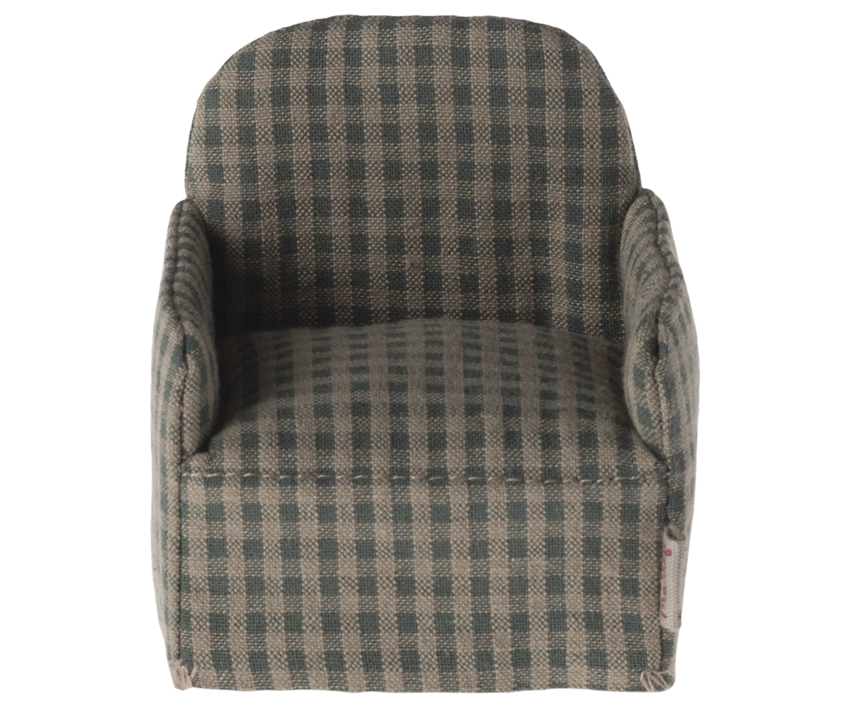 Armchair for Mouse - Green Checker PRE-ORDER