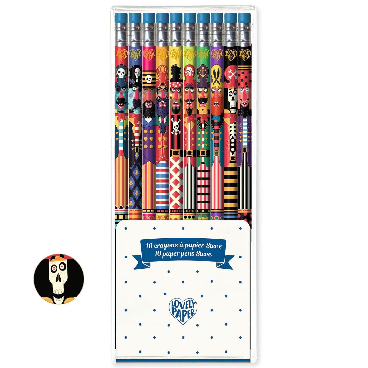 Set of 10 Pencils - Steve