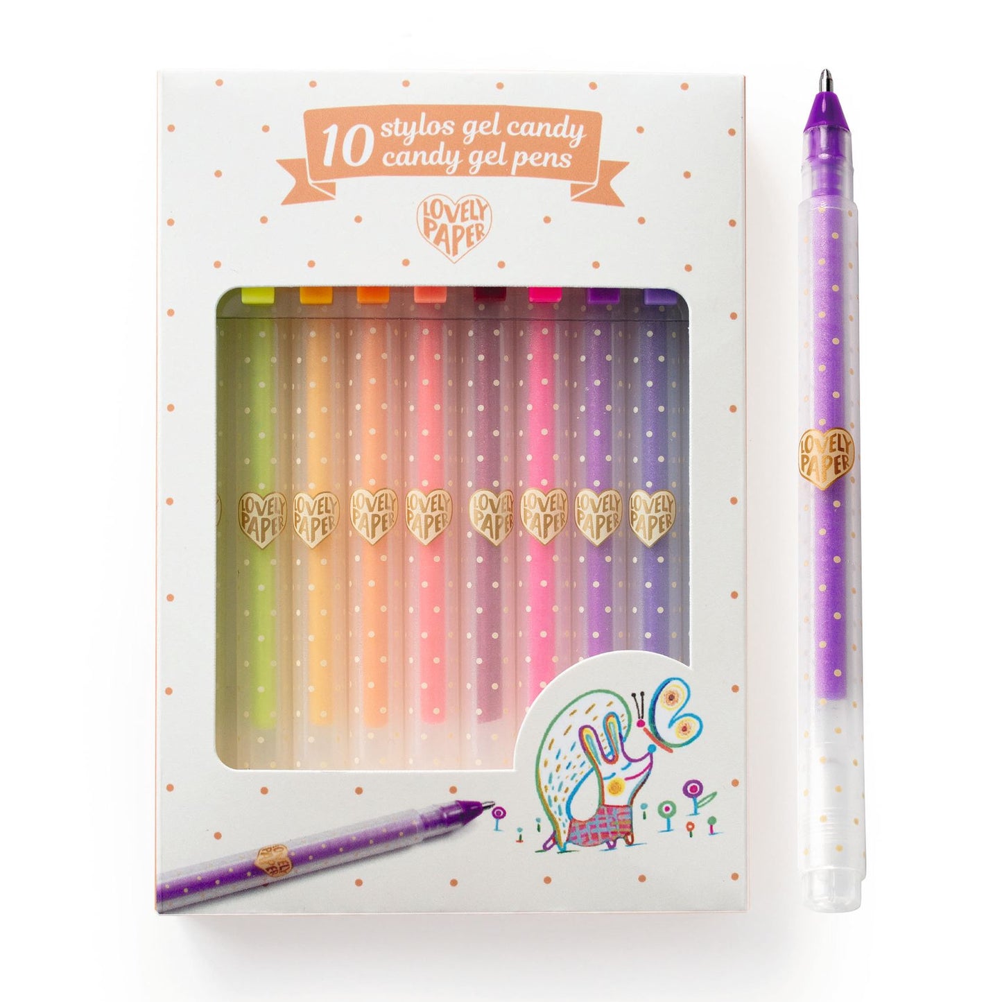 Set of 10 Candy Gel Pens