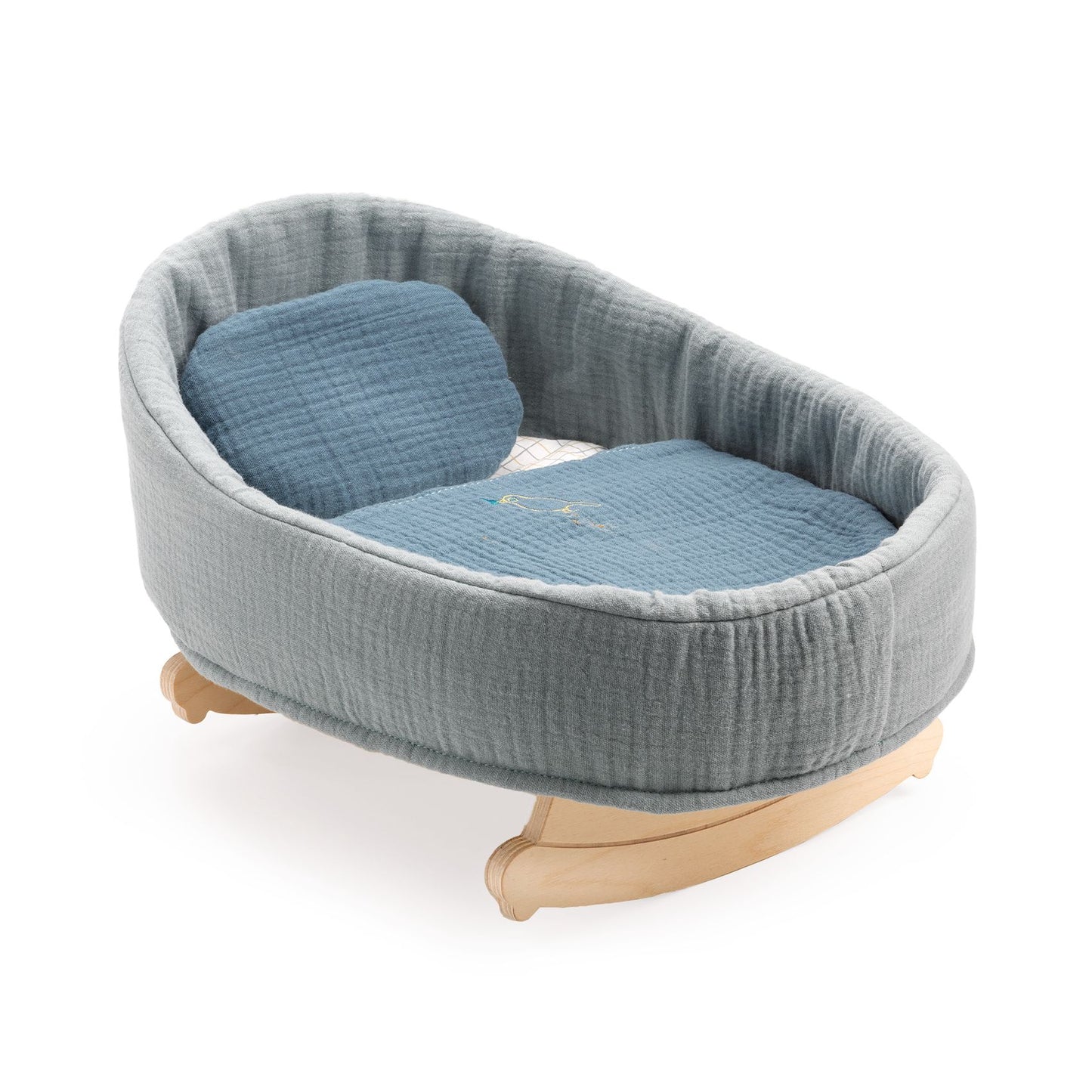 Pomea Baby Rocking Cradle - Blue Dream