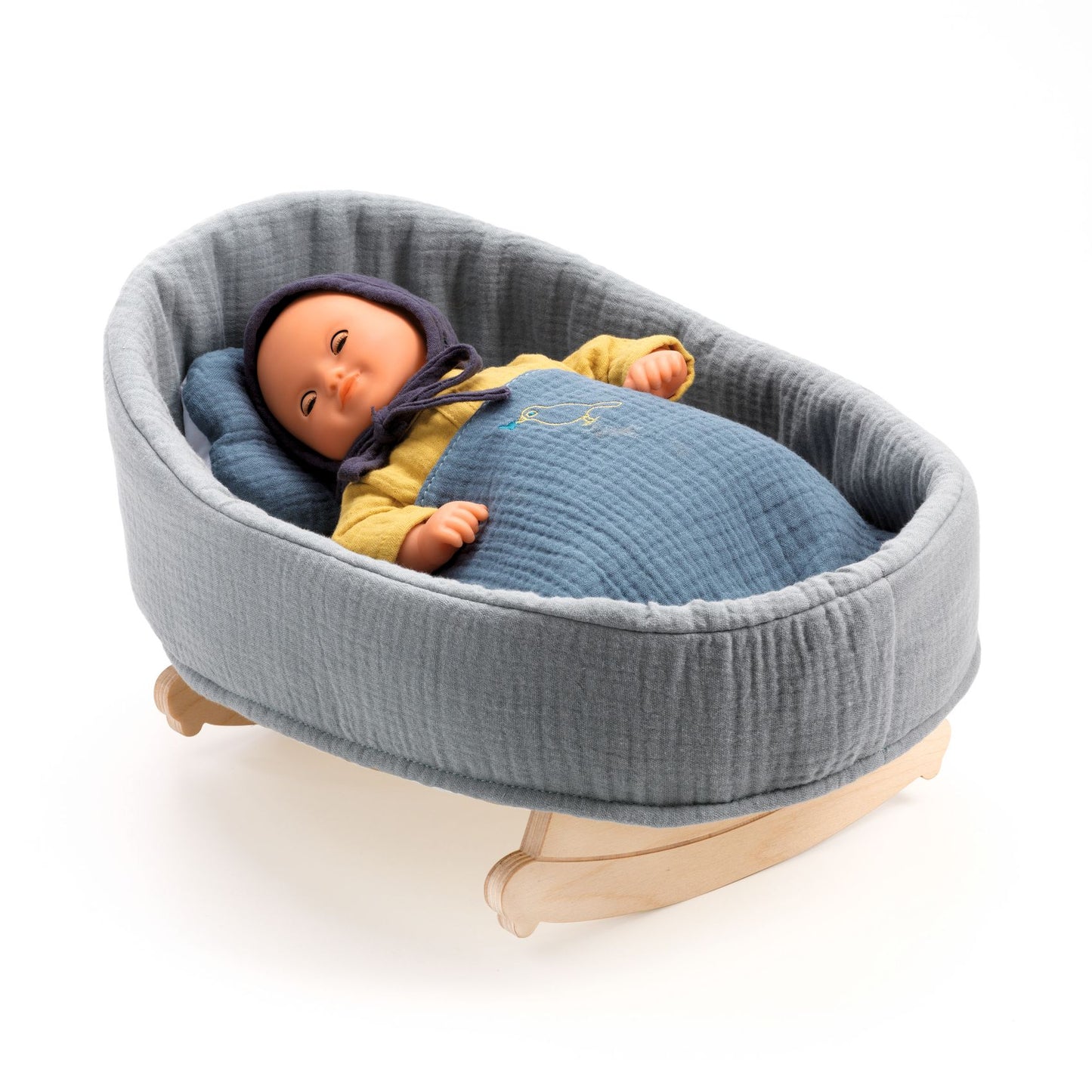 Pomea Baby Rocking Cradle - Blue Dream