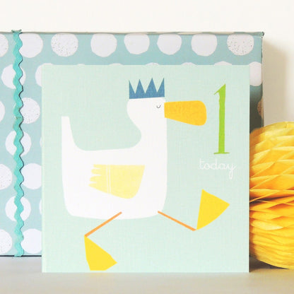 One Duckling 1st Birthday Card