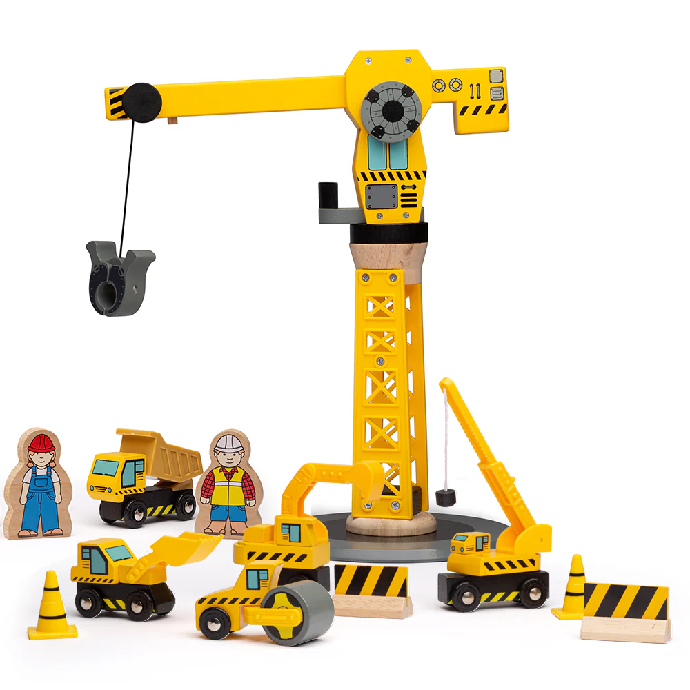 Big Crane Train Construction Set