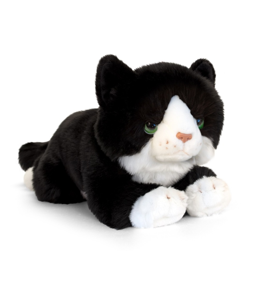 Black & White Kitten - 22cm Eco Cuddly