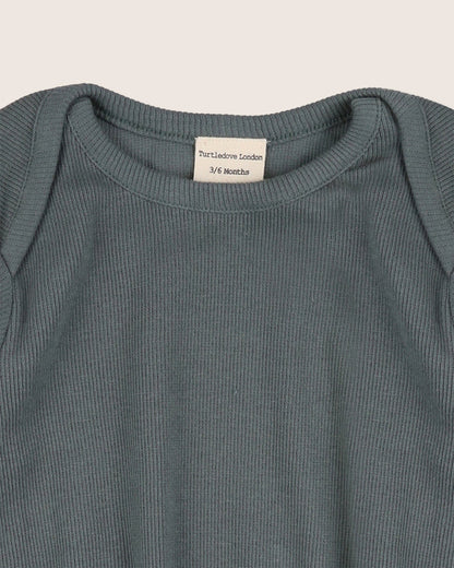 Rib Bodysuit Steel