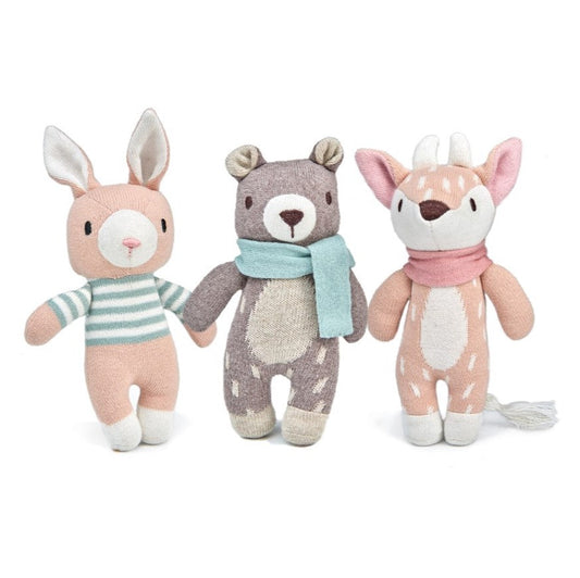 Knitted Animal Gift Set with Gift Box