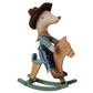 Maileg mouse, cowboy and rocking horse